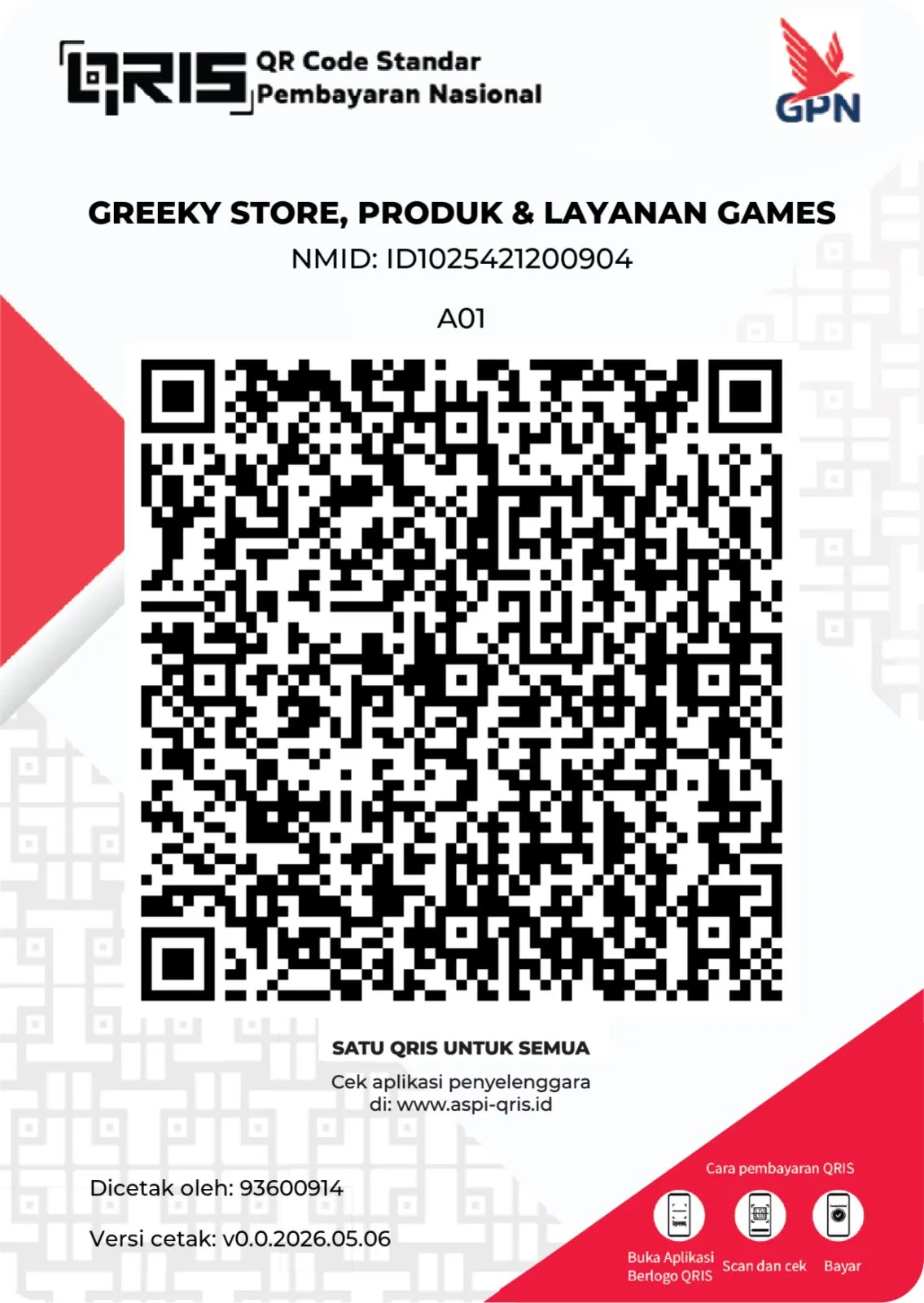 QRIS Greeky Store